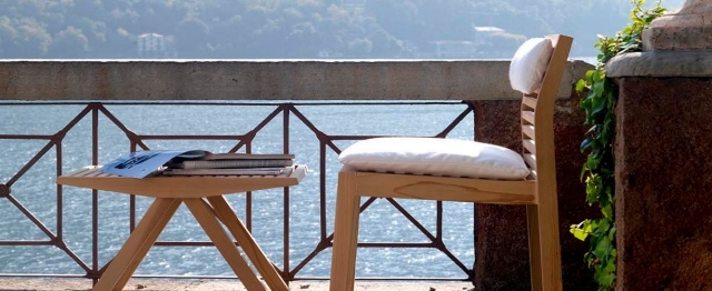 gartenmöbel Stuhl polsterkissen auflage weiß OKAPI Giovanni-Crosera