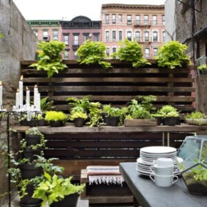 kleiner Garten-auf dem balkon-anlegen begrünung vertikal Grünanlage
