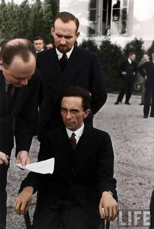 kolorierte fotos Joseph Goebbels fotografie