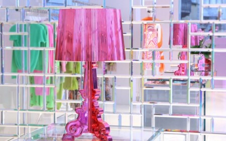 lampe Design klassiker-kartell bourgie-pink moderne ausführung transparent