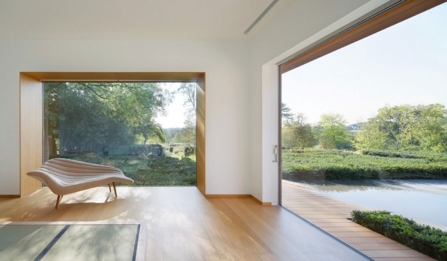 landhaus interieur modern schlicht minimalistisch look sofa