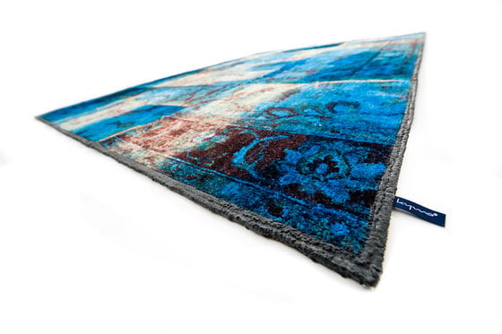 mashup teppiche design orientteppich blau patchwork