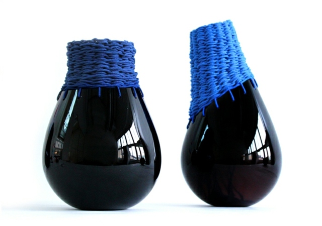  Ideen Glas mundgeblasen Vasen Schüssel dunkelblau Farbe