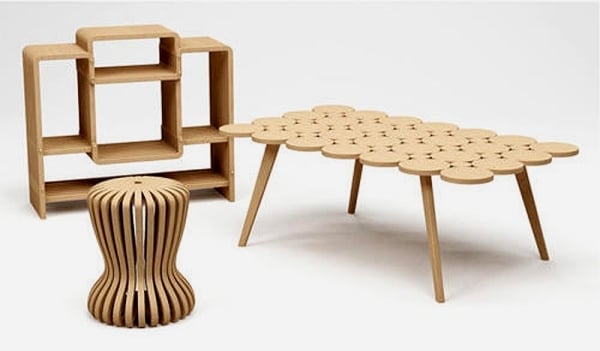 designer möbel-mit konstruktion-aus bambusholz modern