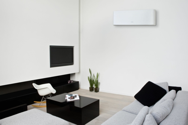Wohnzimmer Klimaanlage Daikin funktional stilvoll klare Linien