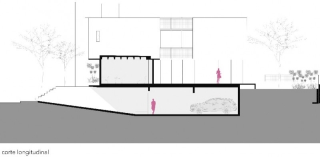 modernes projekt wohnhaus architektenplan querschnitt