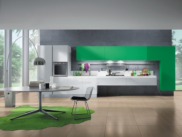 mya grüne-küche wand schrank-design Moderne küchen designlösungen