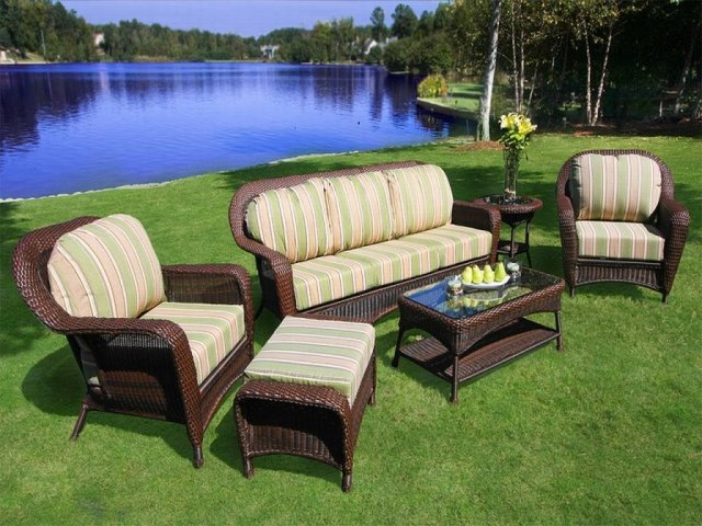 polyrattan outdoor möbel set armlehnen sofa set