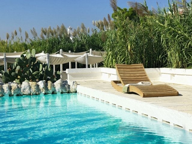 sonnenliege holz design terrasse pool SAHARA Ethimo