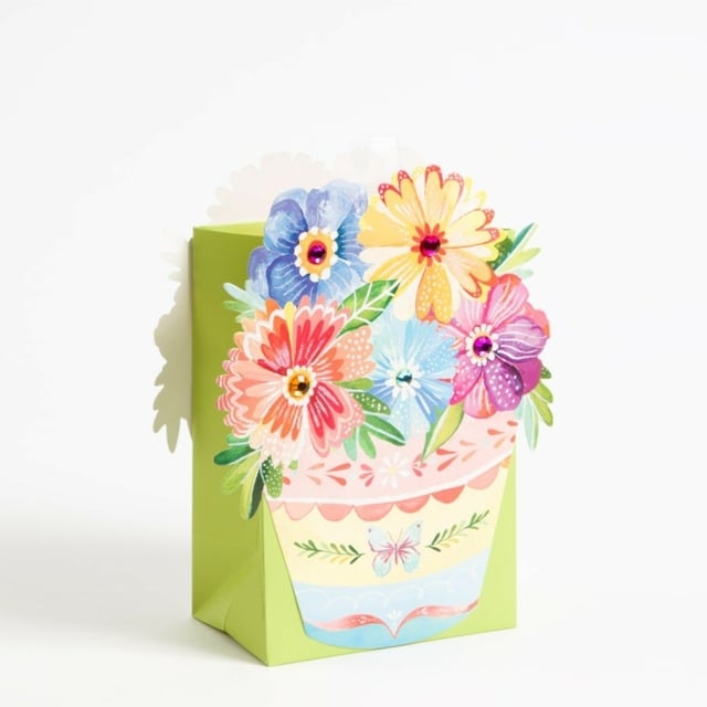 Osterkörbchen Papier basteln Blumen Ideen Kinder Freizeit