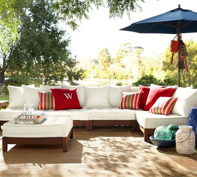 weißes ecksofa outdoor möbel sets dekokissen sonnenschirm-ständer