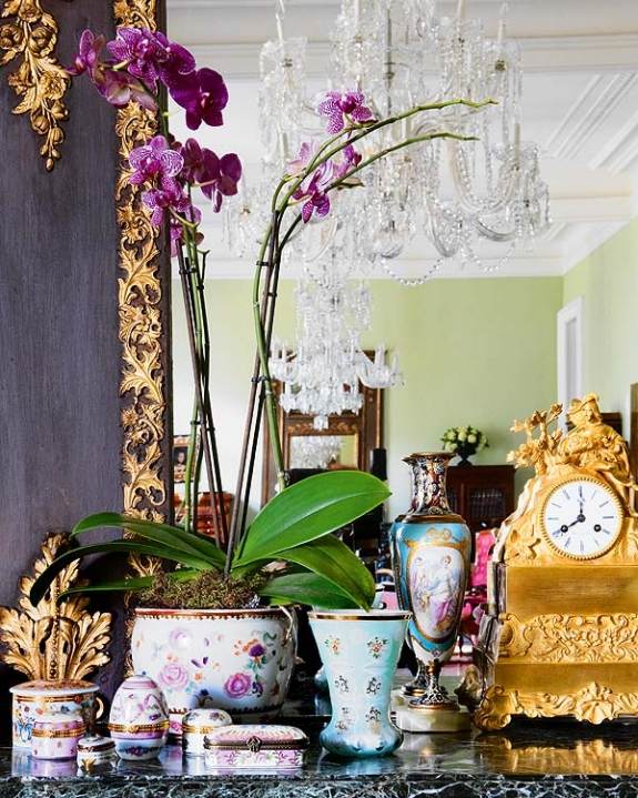 orchideen arrangement schön heim atmopshäre kronleuchter großartig