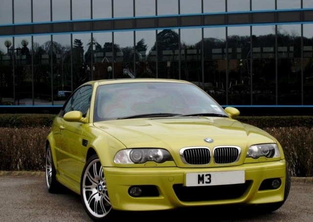 BMW M3 gelb interessant farbe modell marke