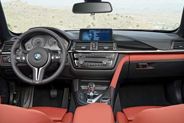BMW Convertible innen ausstattung schwarz rot farbpalette modern