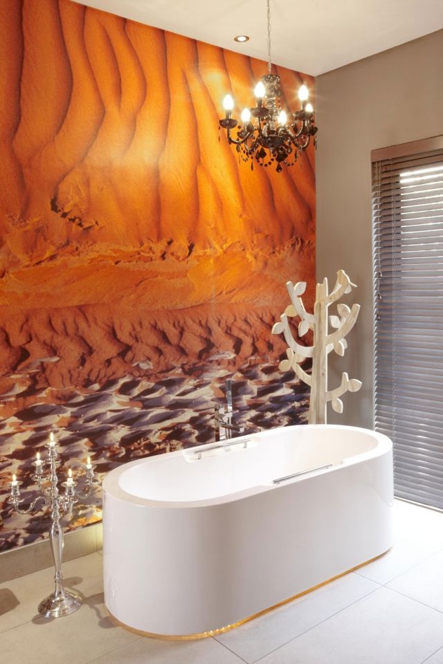 kronleuchter badezimmer dusche elegant form weiß luxus
