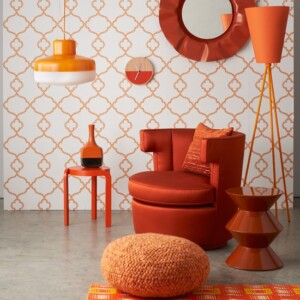 Deko-für-Frühlings-retro-trends-form-orange-verschiedene-nuancen-kreativ-gestaltung