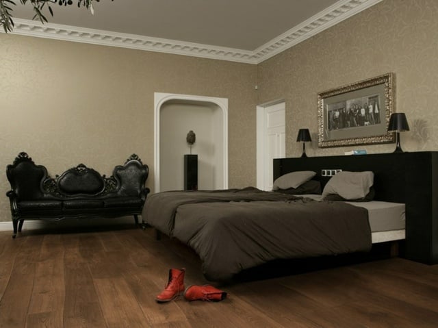 Schlafzimmer Bodenbelag auswählen klassicher Stil einrichten