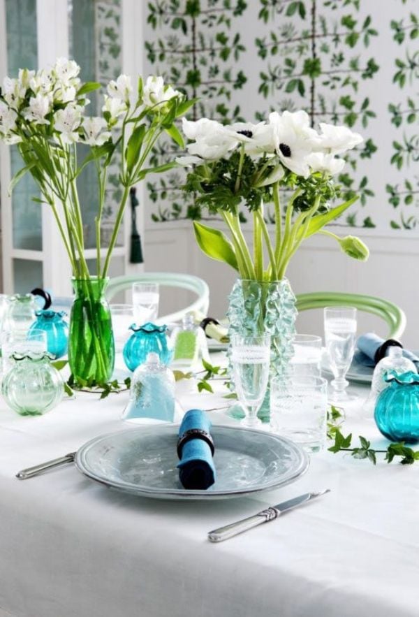 Deko-Tisch saisonal-Glas Blumenvase Geschirr ansprechend saisonal