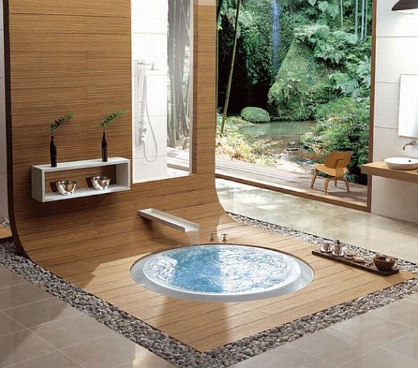 Gestaltungsideen für das Badezimmer offen raum orientalisch einfluss 