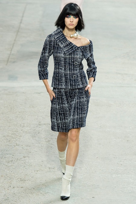 Karl Lagerfeld chanel mode frühjahr 2014 kollektion