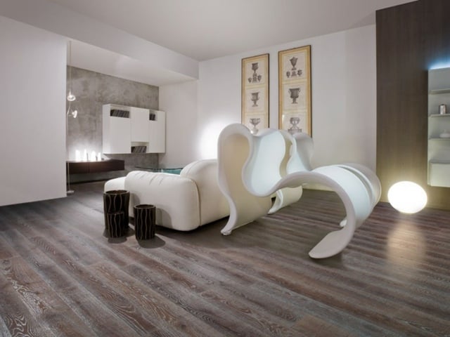 Parkett Zweisitzer Sofa Designer Möbel Bodenlampe