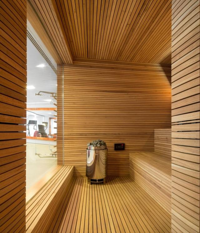 private Residenz-sao paolo indoor-sauna holz verkleidet modern