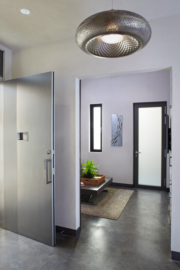 Modernes Passivhaus grau weiß farbpalette moderne dekoration