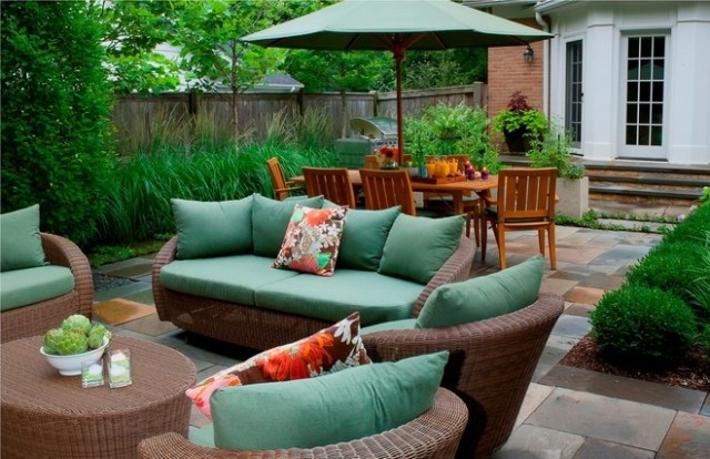 Patio Möbel outdoor textilien Couchtisch-Polsterauflagen Sonnenschirm