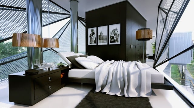 cooles Design Ideen schöne Möbel dunkles Mahagoniholz