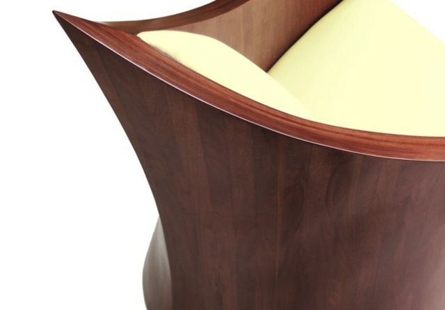 Designer Möbel Rückenlehne Detail Holz modern stilvoll