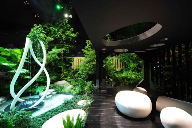 Singapur Garten-Festival Landschaftsdesign Möbel ausgefallen