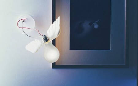 Wandlampe Vogelflügel Gänsefeder Bild Wand Akzent Gestaltung Ideen