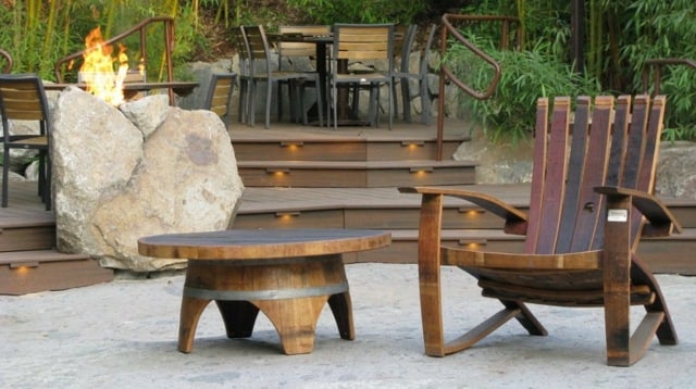  Tisch Garten Möbel Ideen Sessel Holz Treppe