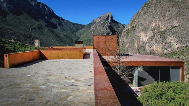 Terrasse Villa im Gebirge in Mexiko Norden traumhafte Aussicht
