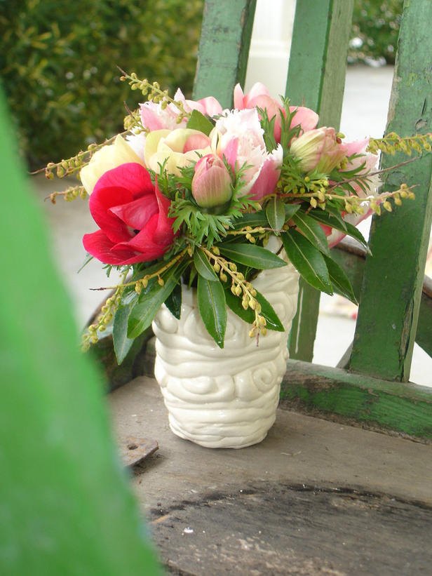 blumen deko frühling zuhause vase tulpen balkon terrasse
