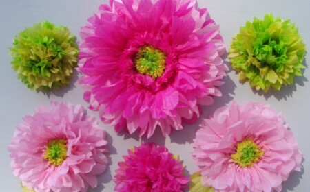 blumen zum muttertag chrysanthemen idee rosa gruen papier design