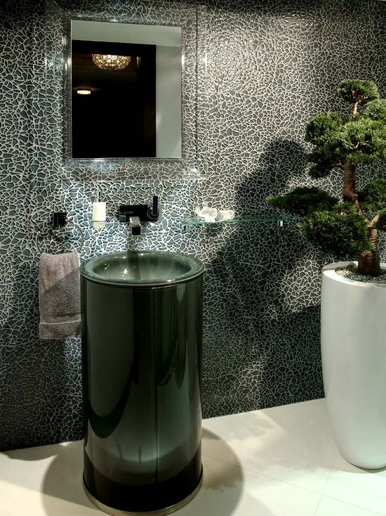bonsai gefäß modernes design waschbecken elegant ideen