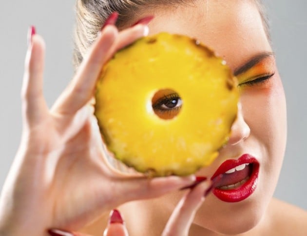 gesund abnehmen ananas diät bromelin fitness enzym