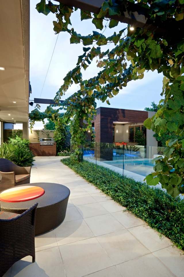 lounge möbel einrichtung outdoor bereich gestalten elegant