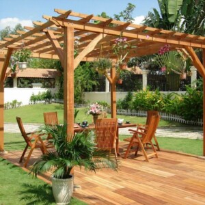 Holz Pergola bauen