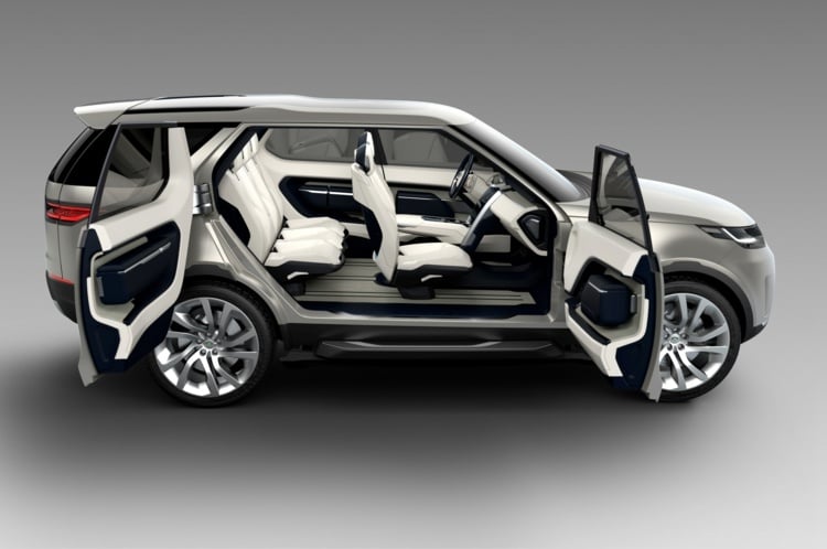 land rover discovery vision offene tueren profil ansicht modell