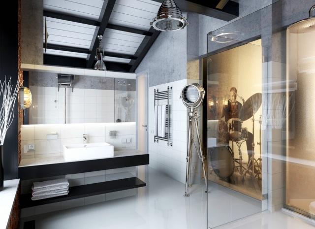 luxus badezimmer-für rock n roll fans dekoration-ideen