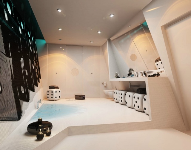 badezimmer-konzept 3d visualisierung-randlose badewanne integriert