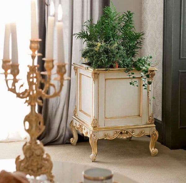 luxus pflanzkübel für indoor und outdoor-goldene ornamente