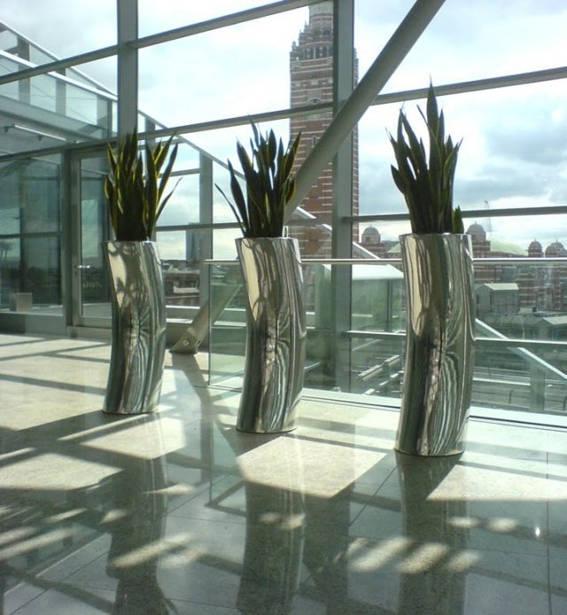 Blumentöpfe Aluminium-design pflanzgefäße-Büro Flure