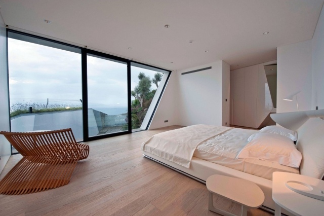 moderne architektur und design schlafzimmer geräumig hell 