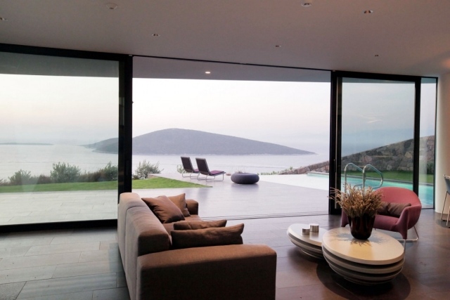 architektur design wohnbereich terrasse sofa lounge stühel