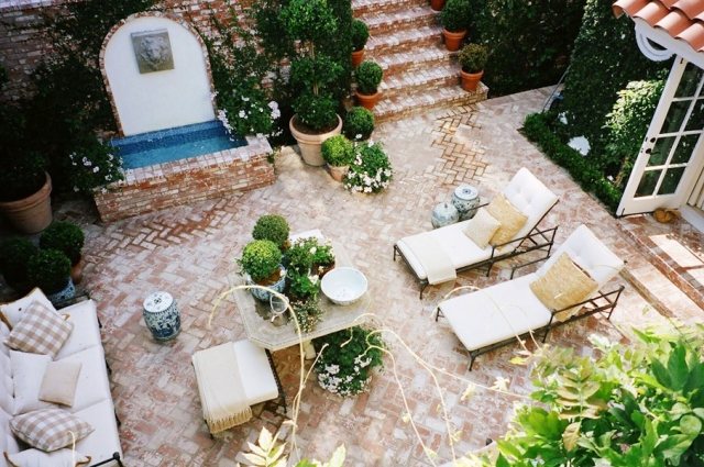 moderne Gartenstühle sitzmöbel eisen mediterran flair