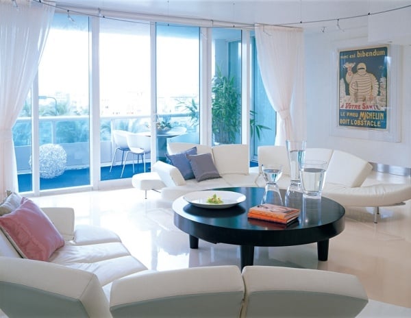 modernes wohnzimmer-design weiß sofa-set bequem-effekt der farben