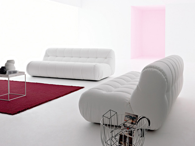 modulares design sofa weich gepolstert pur weiss